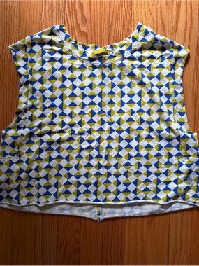 Free People Movement Geometric Sleeveless Crop Tank EUC NO FLAWS